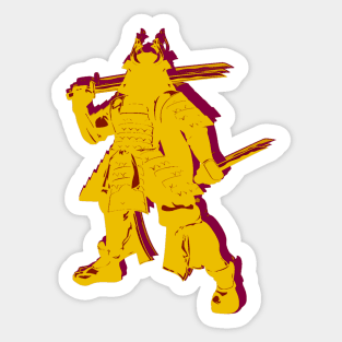 No Face Samurai Golden Sticker